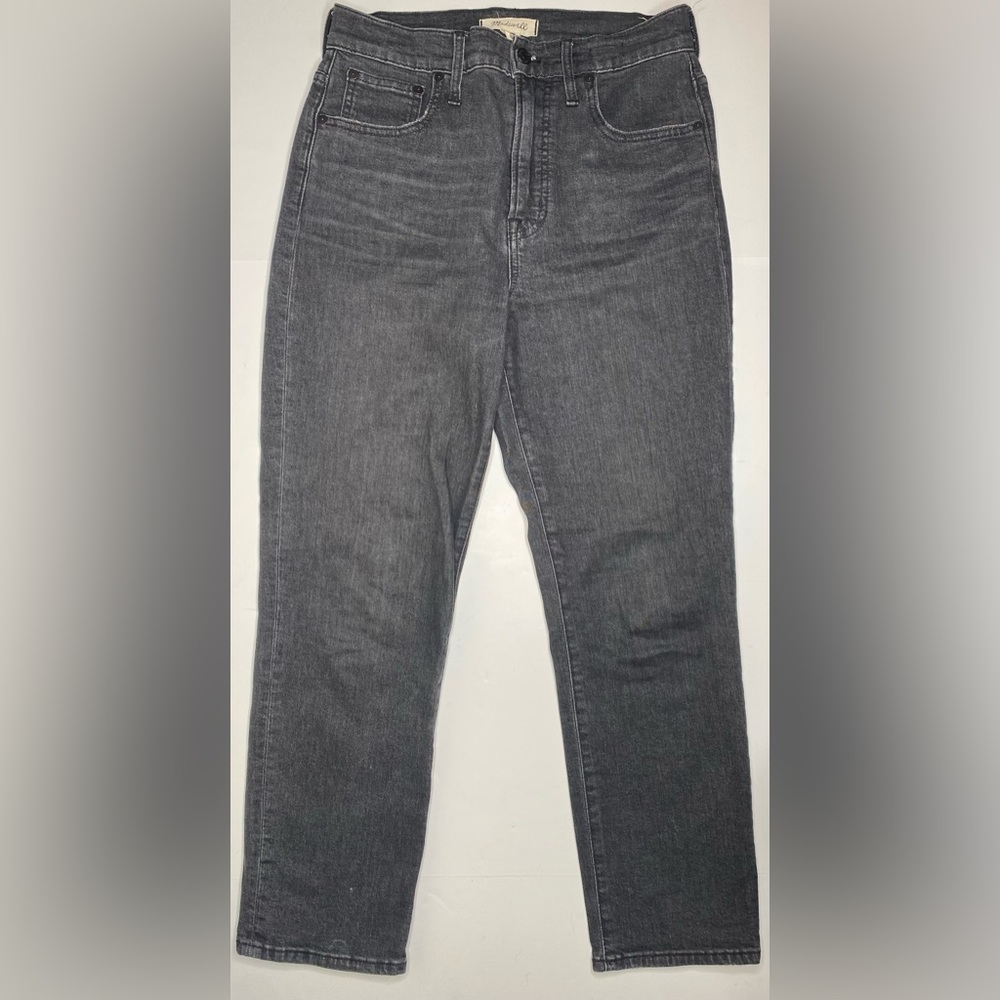 Madewell The Perfect Vintage Crop Jean in Washed Black Sz 28 EUC